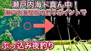 瀬戸内海ド真ん中のポツンと小島『最強釣りポイント』でぶっ込み夜釣り！したら…