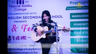 Performance By  Alina Bhote  | Welcome \u0026 Felicitation Program, 2078 || Vinayak Siddha College |