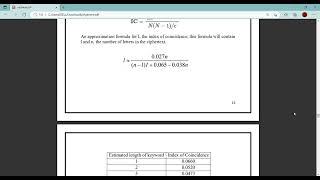 Vigenere cipher and it’s cryptanalysis