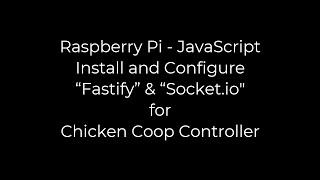 Install and Configure Fastify \u0026 Socket.io - Step 1 JavaScript code