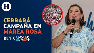 INE fiscalizará marcha de marea rosa como cierre de campaña de Xóchitl Gálvez; candidata lo aceptará