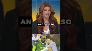 Rachel Nichols reacts to #LeBron's viral moment with #Lakers owner Jeanie Buss 🏀