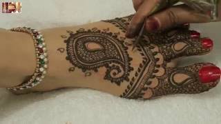 How To Make Simple Easy Mehndi Henna Foot Design Bridal Mehendi By