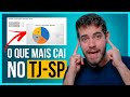 Quais são os assuntos mais cobrados pela VUNESP na prova do TJSP