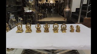 Brass Laxmi Ganesh 3 to 4.5 Inch Small Statue Idol Collection || Brass Lakshmi Ganesh idol