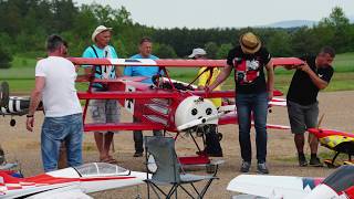 The Red Baron crash. Problems with landing . Klub Modelarstwa Sportowego KMS Kielce. Kowala.