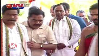 CM KCR Lay Foundation Stone For New Secretariat And Assembly Buildings | Teenmaar News | V6 News