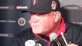 HOU@MIN: Gardenhire on Santana's four hits in 8-0 win