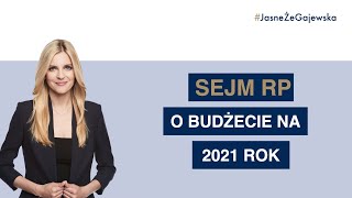 O budżecie na rok 2021 - Aleksandra Gajewska, wystąpienie sejmowe, 15.12.2020