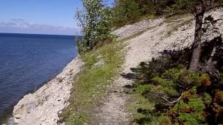 Nature of Saaremaa. Panga cliffs.