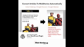 Convert Automatically WordPress Posts To Web Stories | Google Web Stories | Earn Money