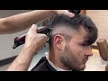 como fazer mid fade com finalização em corte com topete como fazer degradê cinza tutorial