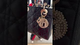 New lady Dior Bag with pearl charms #dior#ladydior#diorbag#handbags#trendingbags#purse#shorts