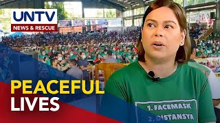 Mayor Sara Duterte assures peaceful lives for Filipinos