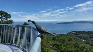 香川県　あじ竜王山公園　小鳥は日時計の針