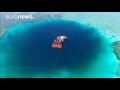 300 m deep underwater sinkhole declared world s deepest china