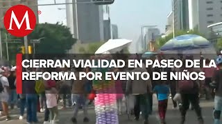 Cierran Paseo de la Reforma por desfile para niños y familias