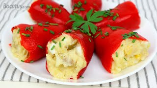 Pimientos rellenos de Ensaladilla