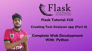 Creating Text Analyzer App in Flask(part 4) | Web Development With Python | Flask Tutorial #10