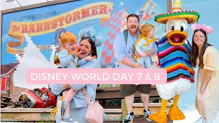 WALT DISNEY WORLD! Day 7 \u0026 8 | TODDLERS FIRST ROLLERCOASTER!