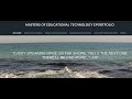 ubc masters of educational technology eportfolio video tour