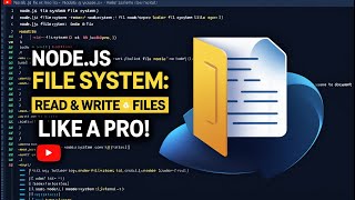Master Node js File System fs Module – Read, Write & Manage Files Like a Pro!