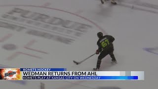 Matthew Wedman returning to Komets after playing in AHL with Henderson