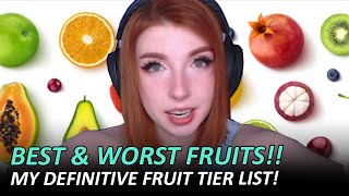 The Definitive Fruit Tier List from Best to Worst. 100% Factual, Undebatable, Undisputable Ranking