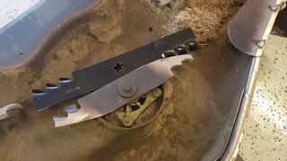 Husqvarna Riding mower blade replacement