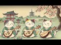 japanese shamisen 三味線 x shakuhachi x flute【喵獸戲畫】relaxing background music to focus and concentration