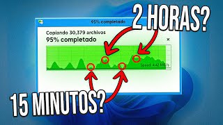 ¿Por Qué Windows Estima Tan Mal la Velocidad de Transmisión de un Archivo?