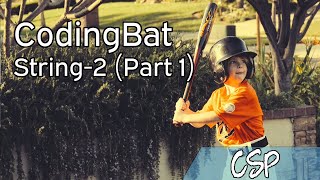 [CSP] CodingBat: String-2 (Part 1)