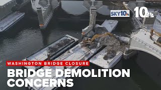 Video of Washington Bridge demolition work sparks concerns