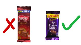 Cadbury dairy milk vs nestle classic | yummy chocolate