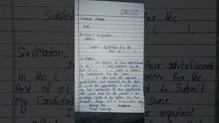 Letter for job ll Formal letter ll letter for job for class 10th 12th Students ll Farman Siddiqui l