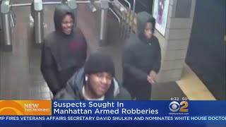Suspects Sought In Manhattan Armed Robberies