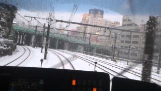 【関東大雪】　ＪＲ山手線　上野～鶯谷