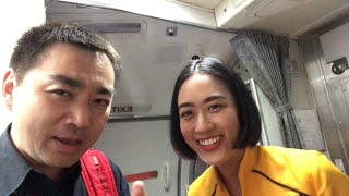 【バンコク・チェンマイ男ひとり旅行】美人CAと一緒！ドンムアン空港に到着してA1バスに乗る