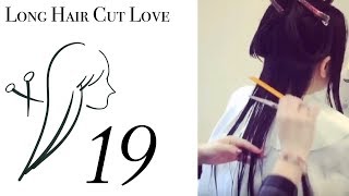 【LongHairCut】バッサリロングヘア断髪 19【long to short】