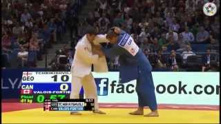 WCJudo 2014, A. TCHRIKISHVILI (Geo) Vs A. VALOIS FORTIER (Can)