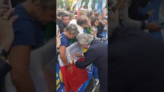 Roma - #OrgoglioItaliano, l'arrivo di Tajani in piazza San Giovanni (19.10.19)