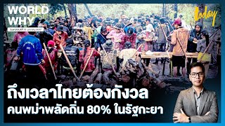 สู้รบเมียนมา ทำคนในรัฐกะยาพลัดถิ่น 80% ถึงเวลาไทยกังวลผู้หนีภัยสงคราม | WORLD WHY | TODAY