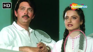 अमित चौधरी और माधुरी की रोमांटिक कहानी | Bahurani Movie | Rekha | Rakesh Roshan | HD