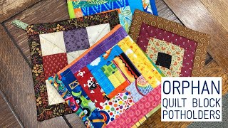 Orphan Quilt Block Potholders Live Demo with Jackie