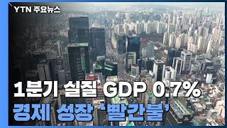 0.7%에 그친 1분기 실질 GDP...경제 성장 '빨간불' / YTN