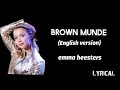 Brown munde ( English version) lyrics | emma heesters | cover by Aish x | Ap dhillon | Sha lyrics |