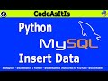 Python With MySQL Tutorial - Insert Data in MySQL Table | Learn Python Programming