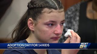 Adoption day for 14 kids in Hamilton County