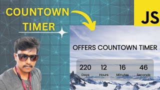 "Create a Countdown Timer with JavaScript in 30 Minutes" HTML | CSS | JS
