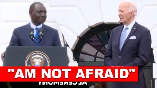 Listen to what Ruto told America President Biden face to face in front of foreign presidents in USA!